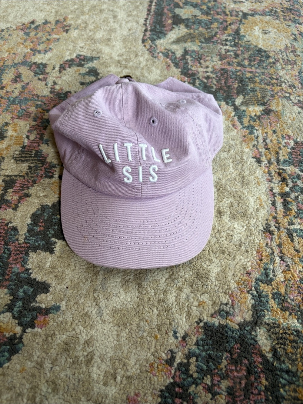 Lilac 'Little Sis' Embroidered Baseball Cap